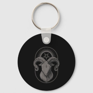 Llavero Goat Devil Pentagram Baphomet Satan Occult Satanic