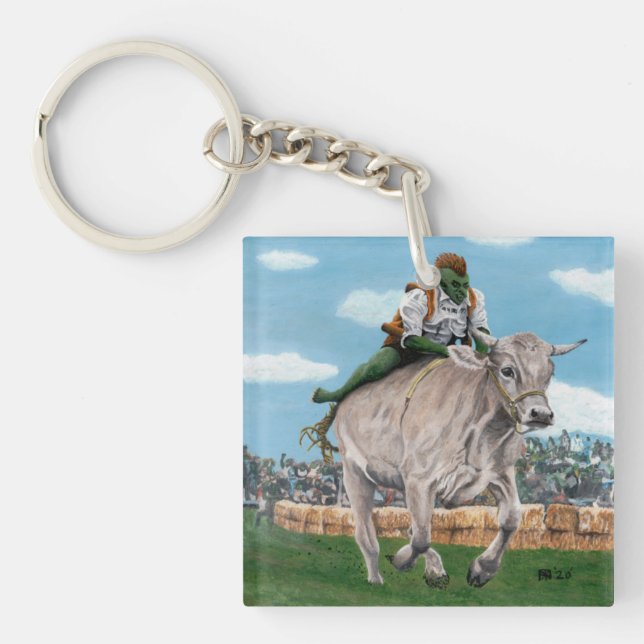 Llavero Goblin Rider Ox Carreras Fantasy Art Keychain