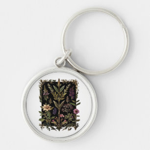 Llavero Goblincore Bruja Victoriana Hierbas Clásico