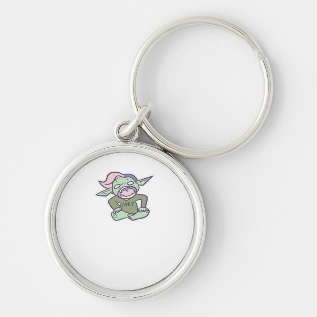 Llavero Goblincore Fart Goblin Clásico (Frente)