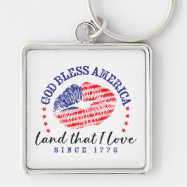 Llavero God Bless America - Keychain