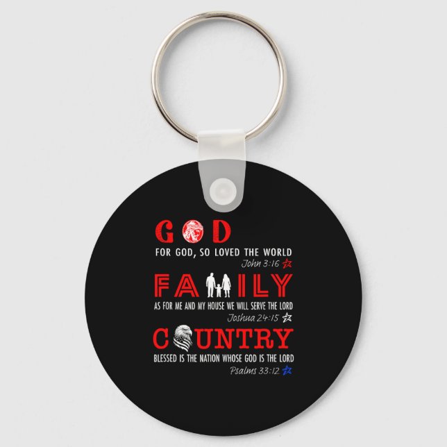 Llavero God Family Country  (Anverso)