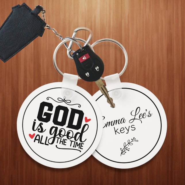 Llavero God Is Good All The Time Customizable (Subido por el creador)