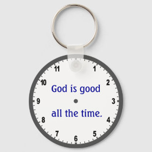 Llavero "God is good all the time" keychain