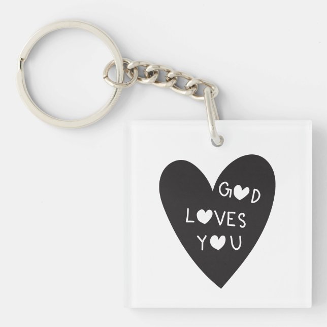 Llavero God loves you (Frente)