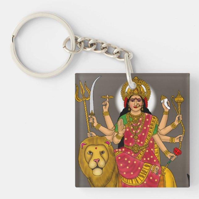 Llavero Goddess Durga Keychain (Frente)