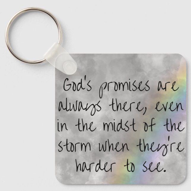 Llavero God's Promises Keychain - Hope Through the Storm (Anverso)