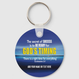 Llavero GODS TIMING Success Christian Cita