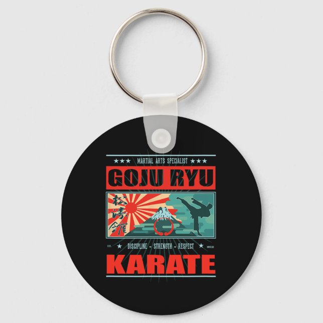 Llavero Goju Ryu Karate Kanji (Anverso)