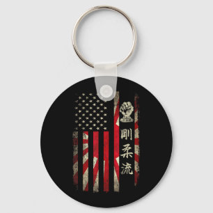 Llavero Goju Ryu Karate USA Dojo de la bandera estadounide