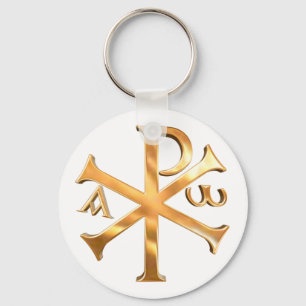 Llavero Gold Chi-Rho