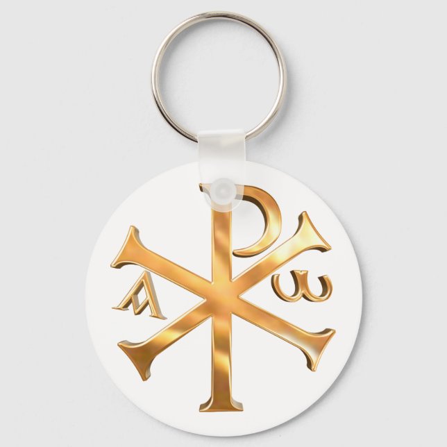 Llavero Gold Chi-Rho (Anverso)