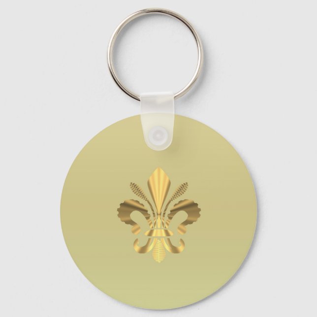 Llavero Gold fleur de lys (Anverso)