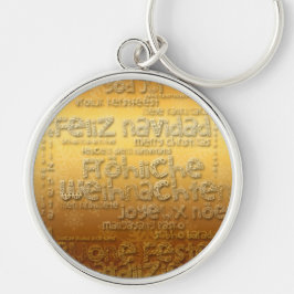 Llavero Gold International Weihnachten Navidad Keychain