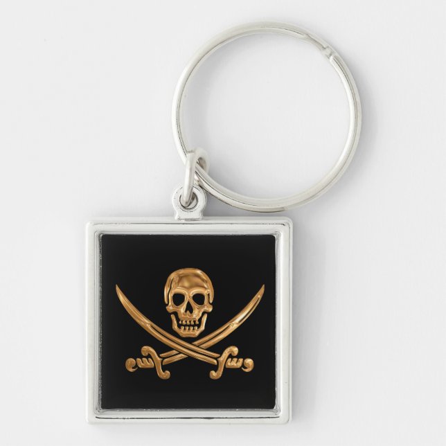 Llavero Gold Jolly Roger (Frente)