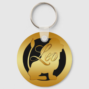 LLAVERO GOLD LEO ZODIAC SIGN