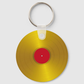 Llavero Gold Record Keychain