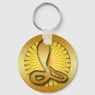 LLAVERO GOLD RETRO COBRA