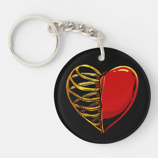 Llavero Golden Heart and Ribcage Fusion (Frente)