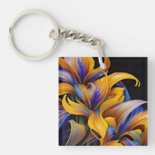 Llavero Golden Iris Hosta X AI ART