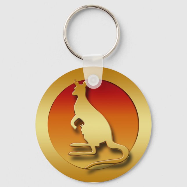LLAVERO GOLDEN KANGAROO (Anverso)