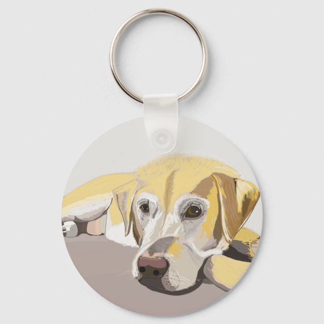 Llavero Golden Labrador (Anverso)