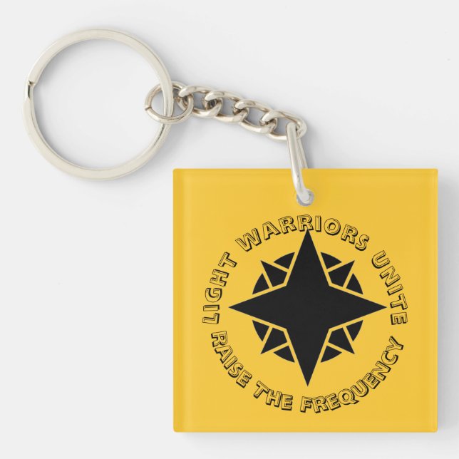 Llavero Golden Light Warriors Unite Acrylic Keychain (Frente)