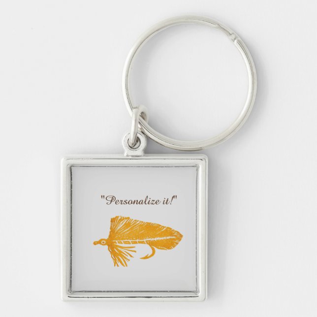 Llavero Golden Matuka arte de amarre de mosca de pesca de  (Frente)
