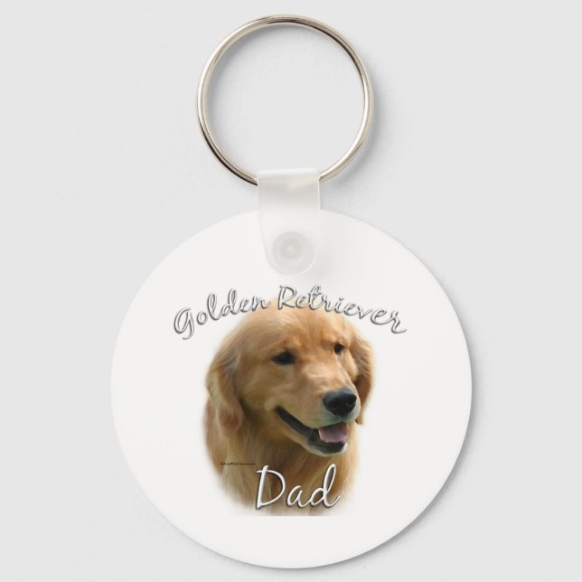 Llavero Golden Retriever Dad 2 (Anverso)