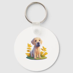Llavero Golden Retriever Doggo Cute Chibi Digital
