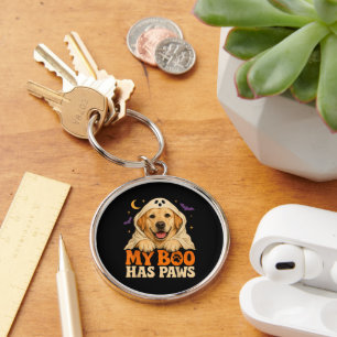 Llavero Golden Retriever Halloween Patas Espeluznantes