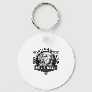Llavero Golden Retriever Lo siento, tengo planes Amante de