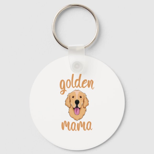 Llavero Golden Retriever Mom (Anverso)