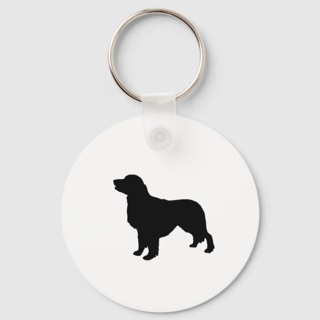 Llavero Golden Retriever Silhouette Love Dogs (Anverso)