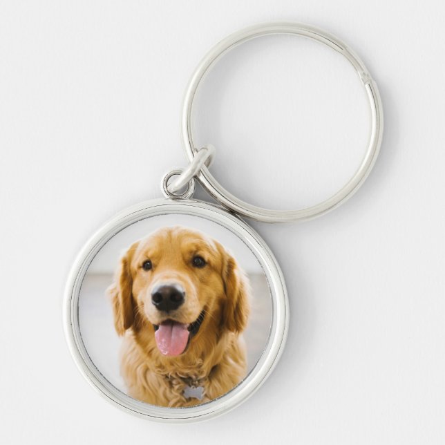 Llavero Golden Retriever Sonriendo (Frente)