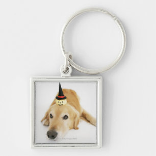 Llavero Golden retriever y ornamento