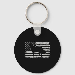 Llavero Golden Retrievers Perro Bandera De Estados Unidos