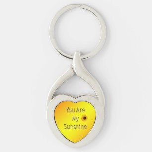 Llavero Golden You Are My Sunshine, Keyring Metalizado