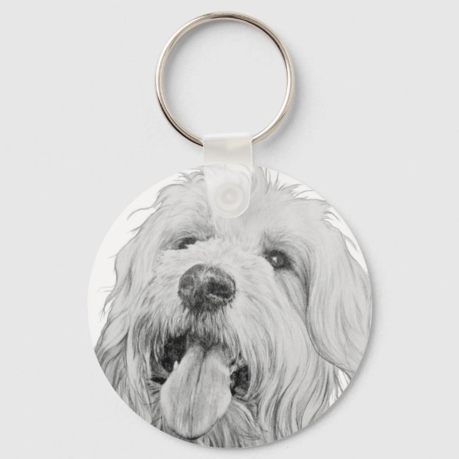 Llavero Goldendoodle (Anverso)