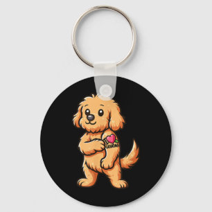 Llavero Goldendoodle I Love Grandma Funny Dog Tattoo
