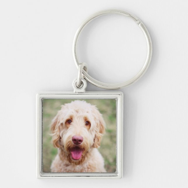 Llavero Goldendoodle Smiling (Frente)