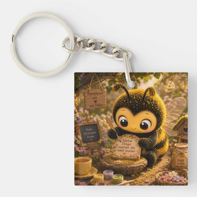Llavero Goldene Hummel im Blütentanz.10 (Frente)