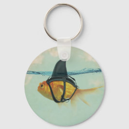 Llavero Goldfish with a Shark Fin