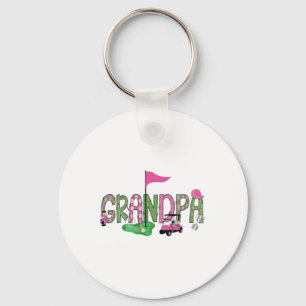 Llavero Golf Abuelo Agujero Rosa En Un Golf Primer Cumplea