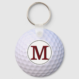 Llavero Golf Ball Monograma Golfer On The Greens