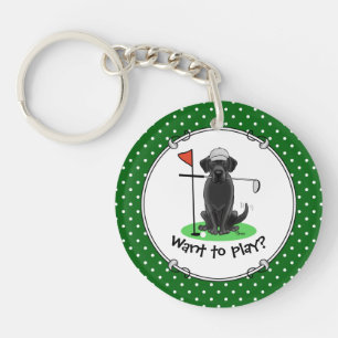 Llavero Golf Black Labrador Recuperever Dog - Cute