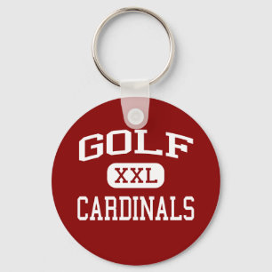 Llavero Golf - cardenales - centro - arboleda Illinois de