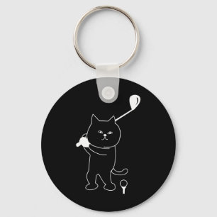 Llavero Golf Cat Dad Men Golfing Golfer Club Puesta Gracio