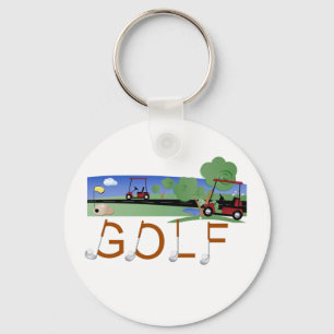 Llavero Golf con carritos de golf camisetas y regalos