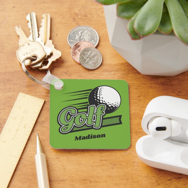 Llavero Golf de nombre personalizado (Escritorio )